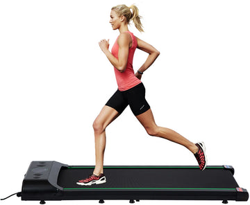 Loopband voor thuis - Platte loopband - Wandelband - Makkelijk opbergen - Meerdere snelheidsstanden - 1-6km/h - Belastbaar tot 100 kg