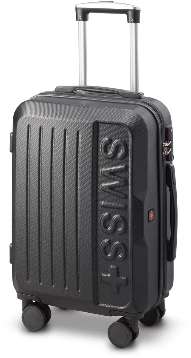 Swiss - Lausanne Handbagage koffer - 4 Wielen - TSA-cijferslot - Zwart
