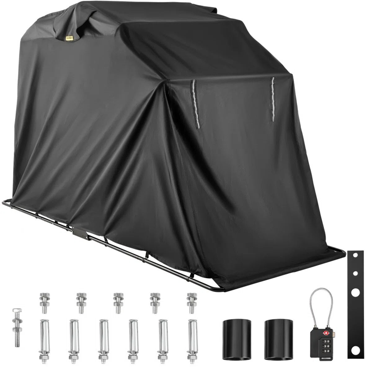 Heavy Duty Motorcycle Shelter Shelter Cover Storage Garage Tent met TSA-codeslot en draagtas
