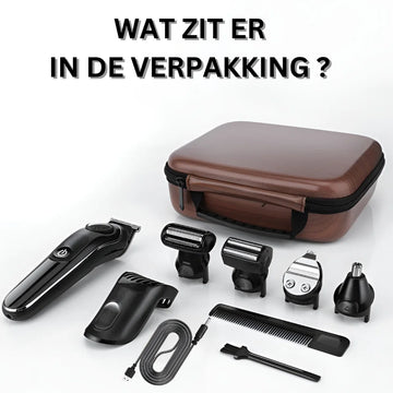 LM-1832 Bodygroomer mannen – 5 Waterdicht opzetstukken - Tondeuse 5 in 1- Draadloos gebruiken- Baard Trimmer - Verstelbaar 1-10MM – Neus en oor trimmer- Oplaadbare scheerapparaat mannen