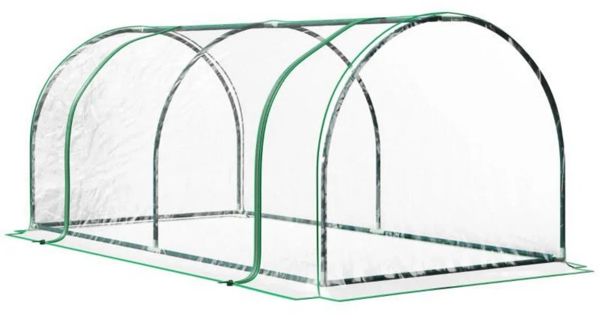 Tunnelkas - Tuinkas - Kweekkas - Broeikas - Kweektent - Kas - 200 x 100 x 80 cm - Transparant