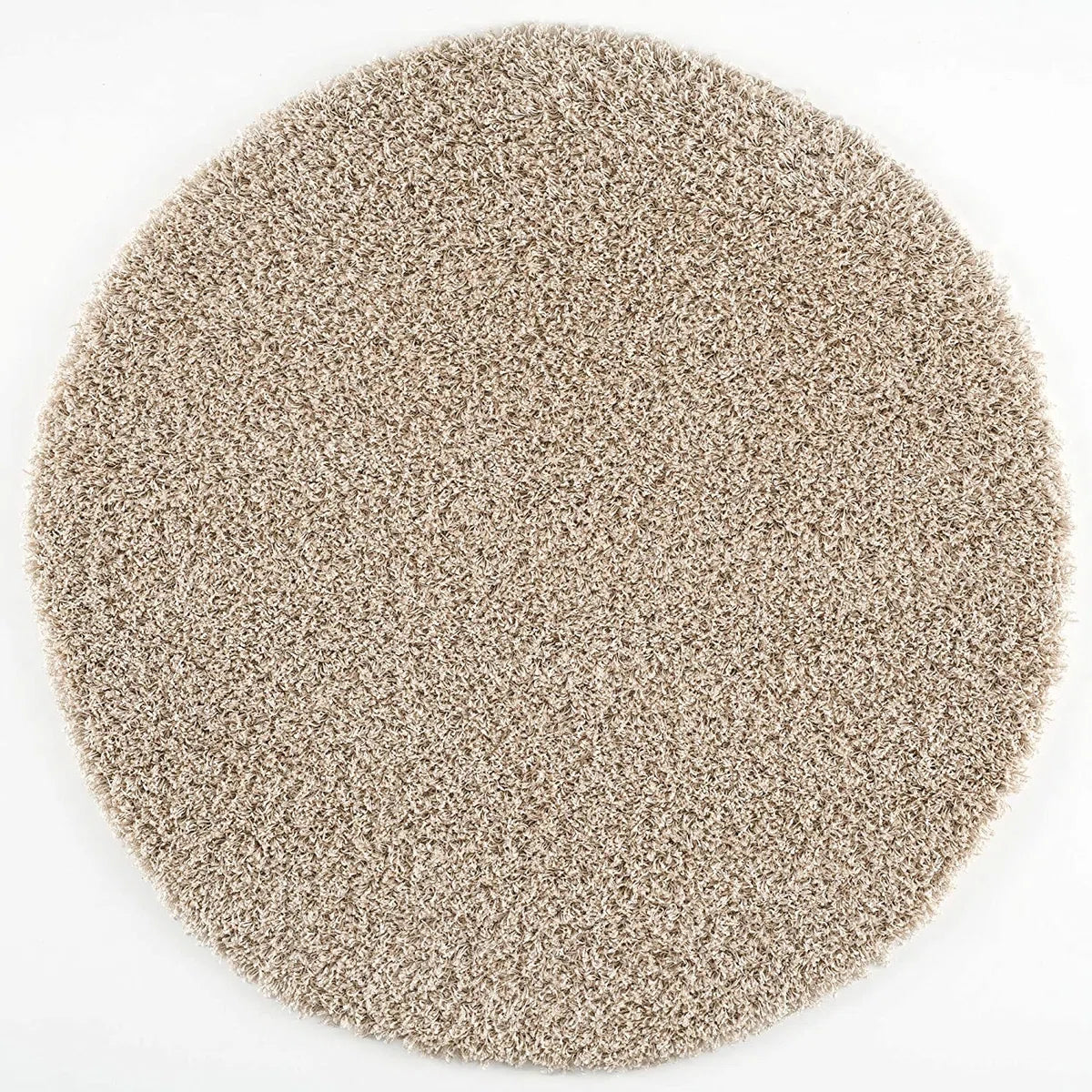 Loca Shaggy Vloerkleed Beige - 150 CM - Vloerkleed Hoogpolig - Tapijt Woonkamer, Slaapkamer