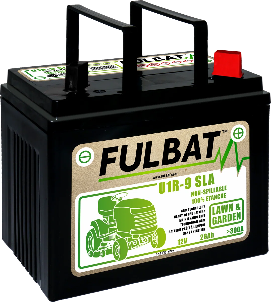 Fulbat/Boparts accu 12V/28Ah - U1R9