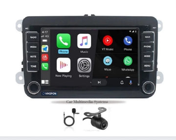 Rns510 draadloos Carplay - Android auto - Geschikt voor Volkswagen - Autoradio met bluetooth - Android 11 - Camera