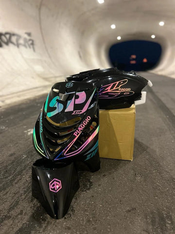 Zip Sp Stickerset - Zip Stickerset - Zip SP - Piaggio Zip - Speciale kleur - Scooterstickers