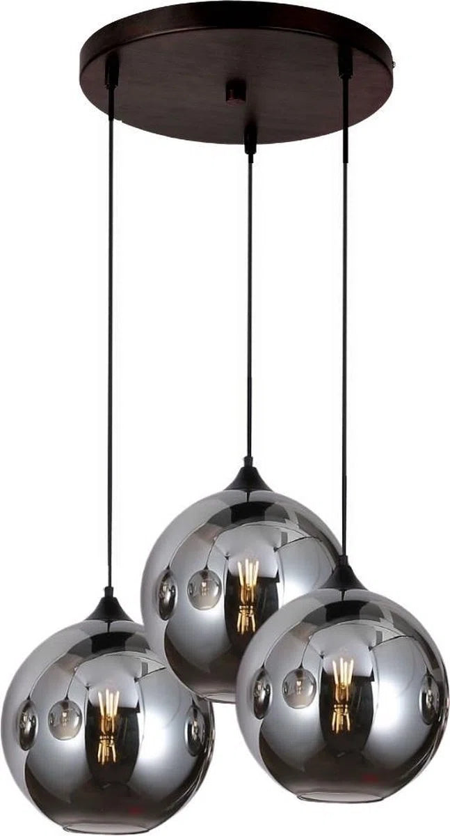 hanglamp smoke glas 3 bol