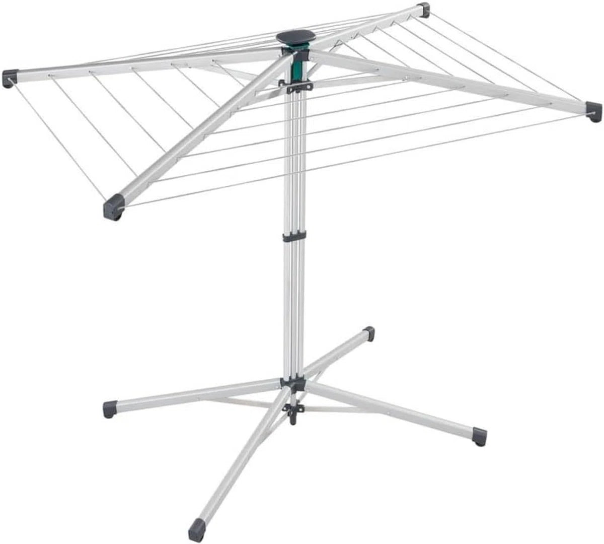 LinoPop-Up 140 staand droogrek - ruimtebesparend droogrek voor binnen en buiten - 14 m waslijn - Leifheit folding wall laundry rack
