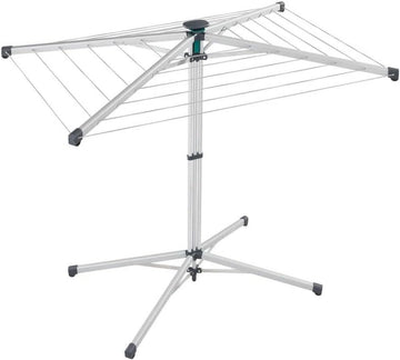 LinoPop-Up 140 staand droogrek - ruimtebesparend droogrek voor binnen en buiten - 14 m waslijn - Leifheit folding wall laundry rack