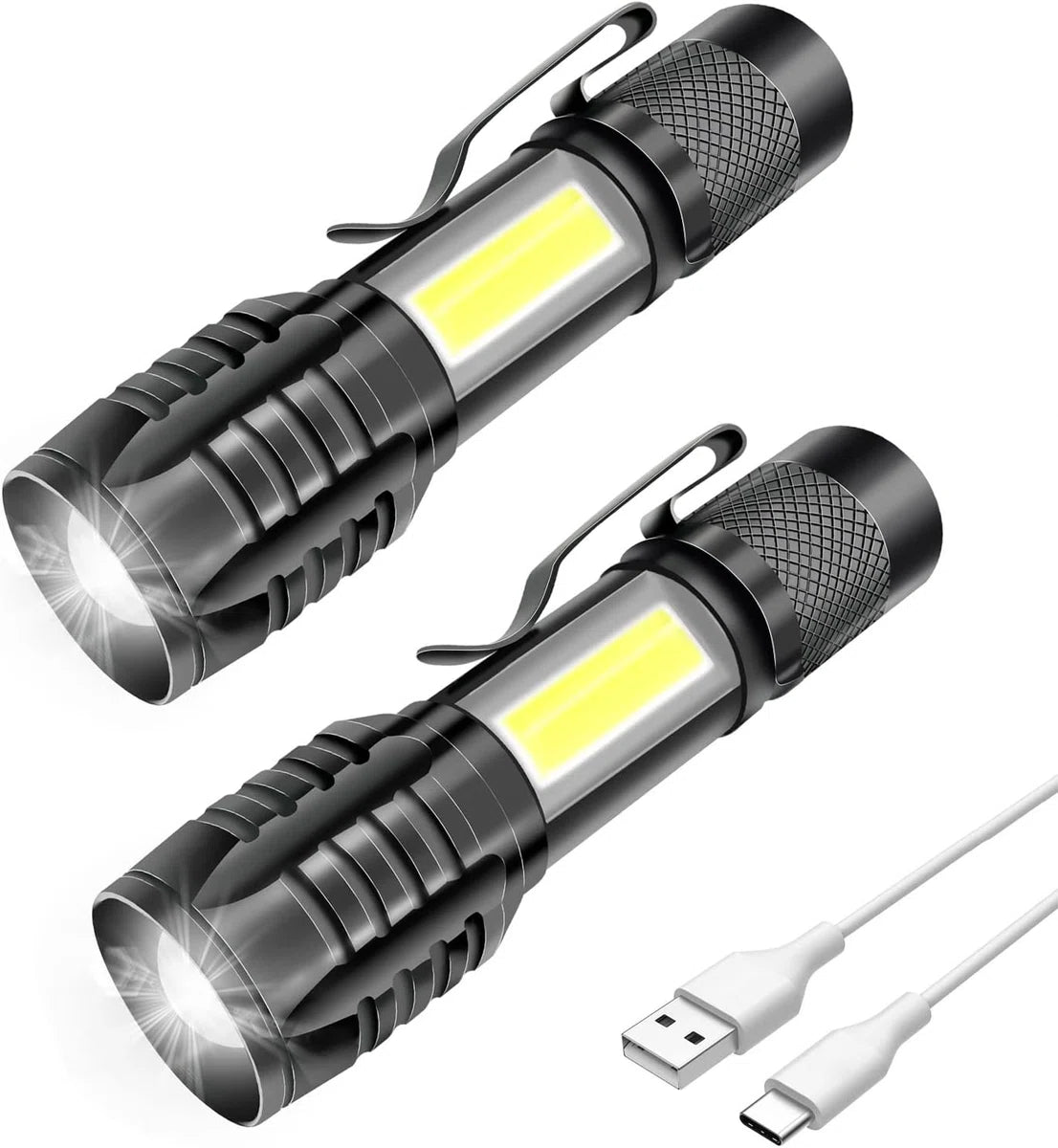 Militaire Zaklamp - Tactische Zaklamp - Militaire Hoofdlamp - Militaire Zaklamp Oplaadbaar - Militaire Zaklamp Waterdicht - Noodpakket voor Oorlog - Noodpakket voor Thuis - Zaklamp met Batterijen