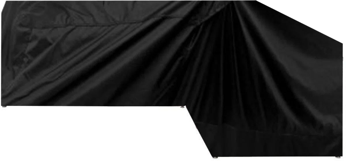 Hoes Tuinmeubelen - Loungesethoes L-vorm - 235x235x90x70 cm - Zwart