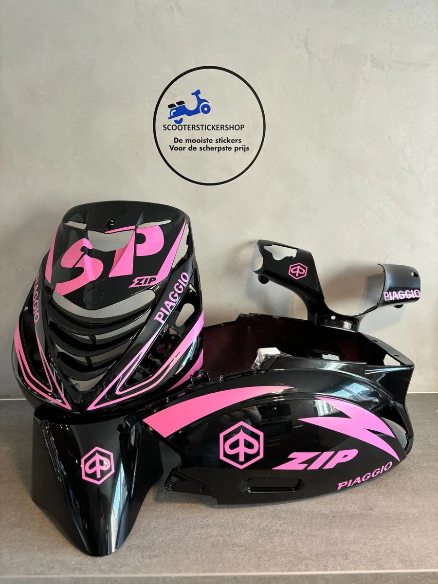 Piaggio Zip - SP pakket - Piaggio Zip Accessoire - Scooter Accessoires - Scooter Stickers - Stickerpakket - Roze