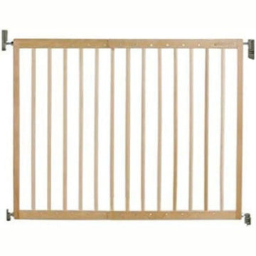 Traphekje hout Harmonica - Traphekje Harmonica - Traphekje Zonder Boren - Traphekje Klembevestiging - 63,5 - 106 cm - Hout