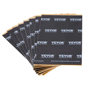 set van 24 auto-isolatiematten, 2,3 m², ontdreuningsmat, 247,9 x 390,9 mm, voertuigisolatie, 200 mil (5 mm), dikte, 4-laags geluidsisolatiemat, hittebestendig, geluidsisolatie, akoestische isolatie, geluidsisolatie