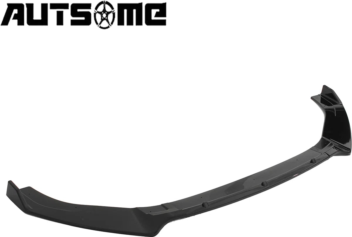 Voorspoilers Front Lip Splitter Spoiler - voor Volkswagen VW Golf MK7 MK7.5 GTI 2014-2019 - Glanzend Zwart