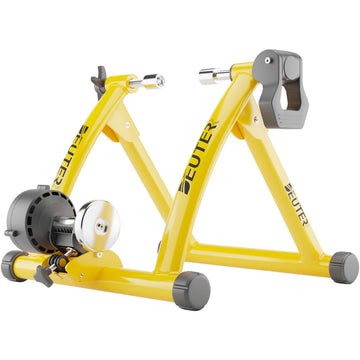 RYCE ® Fietstrainer - Indoor - Hometrainers - Rollenbank - Fietstrainers - Senioren - 26-28’ wielen - 700C wielen - Geel